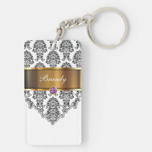 Monogram Keychains Two Side