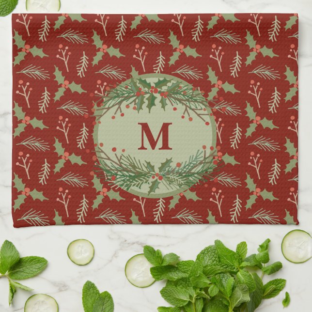Monogram Kitchen Towel (Folded)