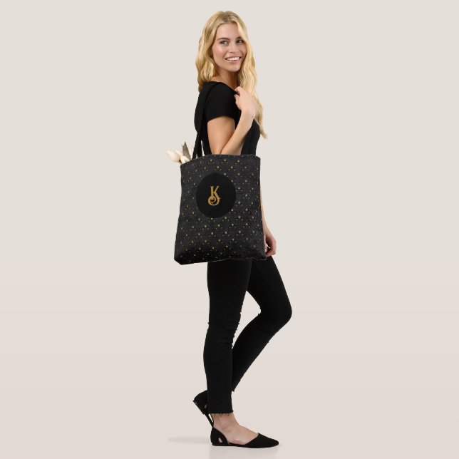 Monogram  l  Chic Polka Dot, Tote Bag (On Model)