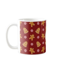 Monogram 'L' Gingerbread Cookie Christmas Mug