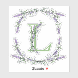 Monogram L Lavender Eucalyptus