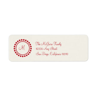 Monogram Label (red)