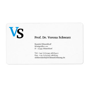 Monogram Label Sticker
