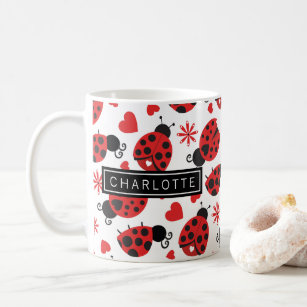 Monogram Ladybird Coffee Mug