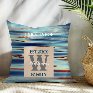 Monogram Lake Water Family  Cushion