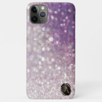 *~* Monogram Lavender Gradient Ombre Glitter