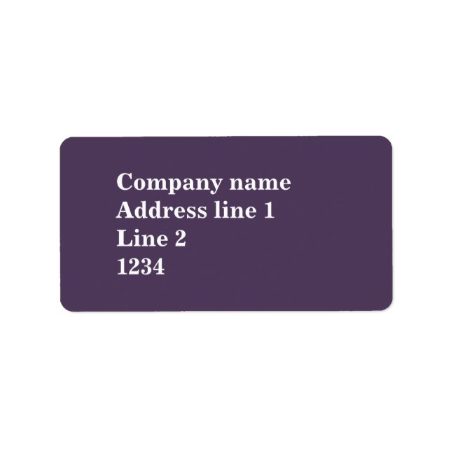 Monogram Lavender stripes Label (Front)