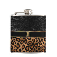 Monogram Leather and Leopard Pattern