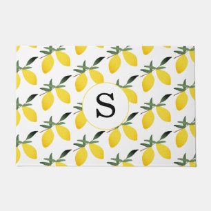 Monogram Lemon Citrus  Doormat