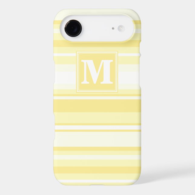 Monogram lemon yellow stripes (Back)