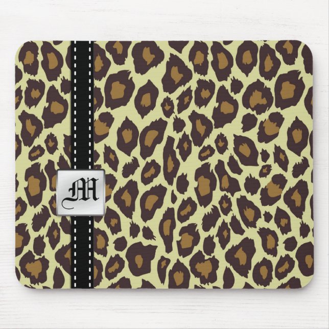 Monogram Leopard Mousepad (Front)