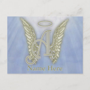 Monogram Letter A Postcard