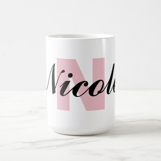 Monogram Letter and Name Coffee Mug