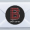 Monogram Letter B - buffalo plaid red black