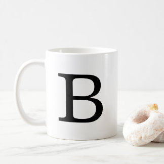 Monogram Letter B Classic Mug, 11 oz Coffee Mug
