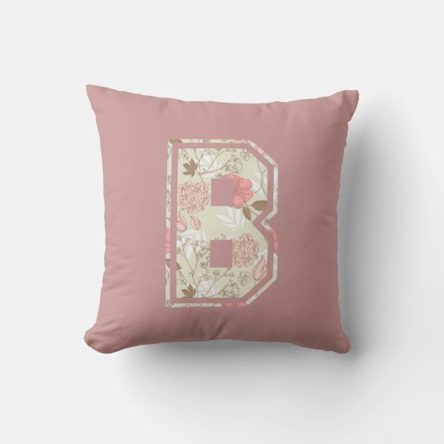 Monogram Letter B Cushion (Front)