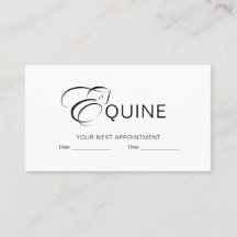 Monogram Letter E Horse