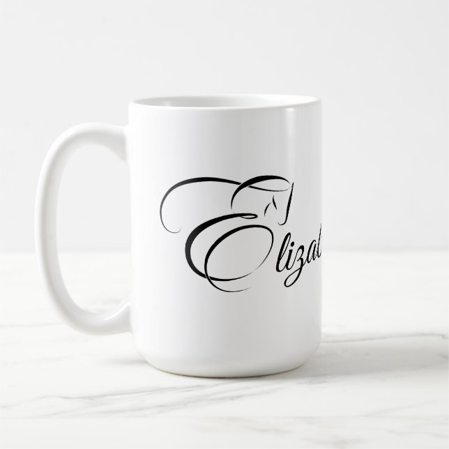 Monogram Letter E Horse Coffee Mug (Left)