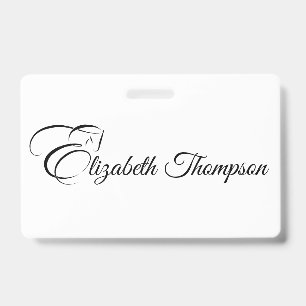 Monogram Letter E Horse ID Badge