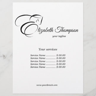 Monogram Letter E Horse in black colour Flyer