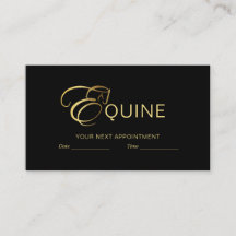 Monogram Letter E Horse in gold colour