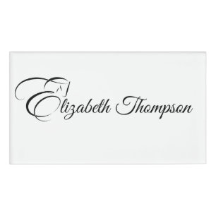 Monogram Letter E Horse Name Tag