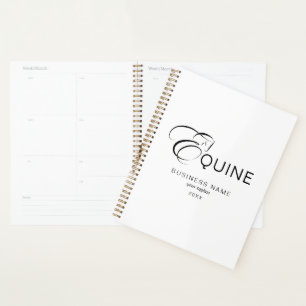 Monogram Letter E Horse Planner