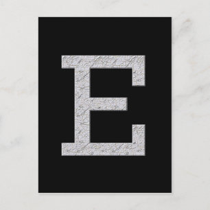 Monogram Letter E Postcard