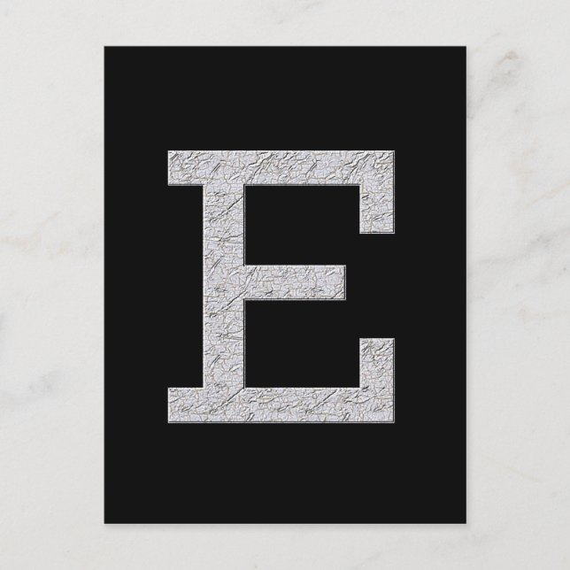 Monogram Letter E Postcard (Front)