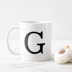 Monogram letter G Classic Mug, 11 oz Coffee Mug