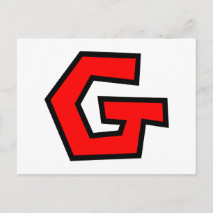Monogram Letter G Postcard