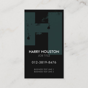Monogram Letter H Business Card