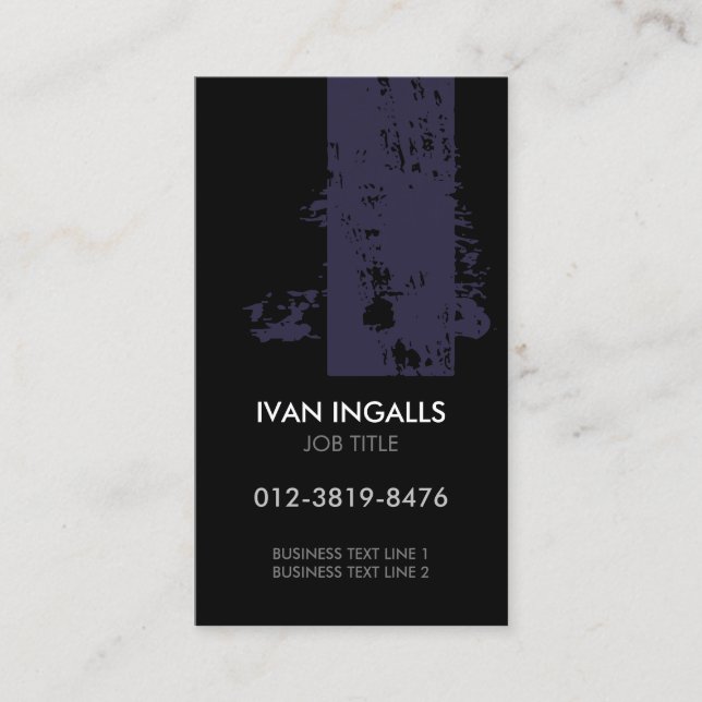Monogram Letter I Business Card (Front)