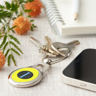 Monogram Letter I (India) Nautical Alphabet Marine Key Ring