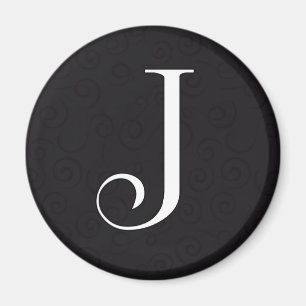 Monogram Letter J Magnet