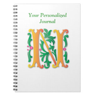 Monogram Letter Journal