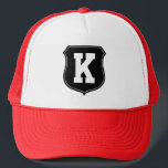 Monogram letter K hat | Personalised sports caps<br><div class="desc">Monogram letter N hat | Personalised sports cap. Make your own cap for boys and girls.  Great idea for s sports teams like baseball and softball. Personalised logo emblem shield with monogrammed initial for men women and Available in many colours.</div>