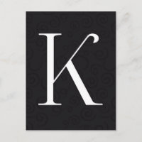 Monogram Letter K