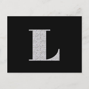 Monogram Letter L Postcard