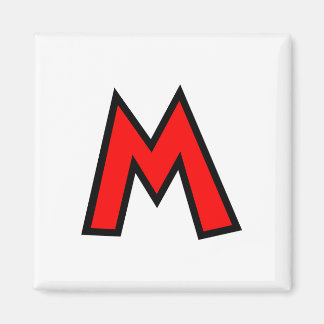 Monogram Letter M Magnet