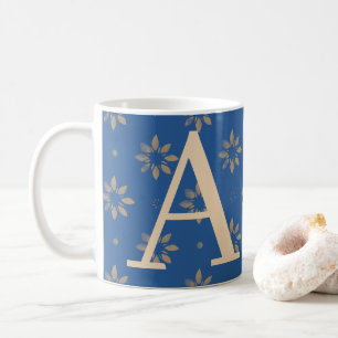 Monogram Letter Modern Pattern Coffee Mug