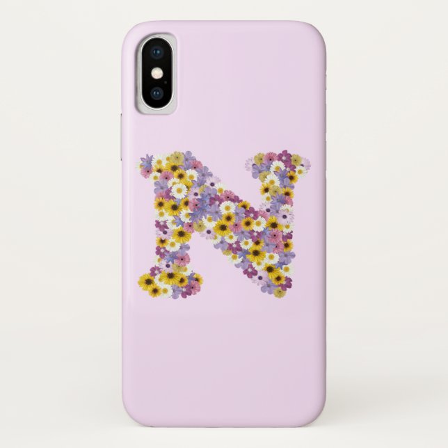 Monogram letter N Case-Mate iPhone Case (Back)