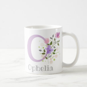 Monogram Letter O & Christian Name Coffee Mug