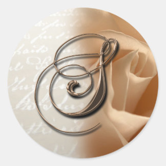 Monogram Letter S Wedding Envelope Seal