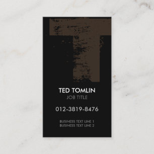 Monogram Letter T Business Card