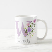 Monogram Letter W & Christian Name