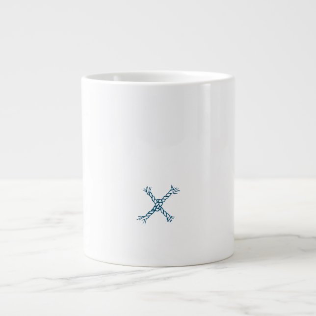 Monogram letter X Large Coffee Mug (Front)