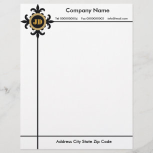 Monogram Letterhead Template