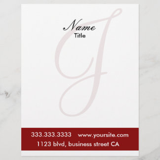 monogram letterheads custom letterhead