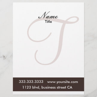 monogram letterheads customised letterhead